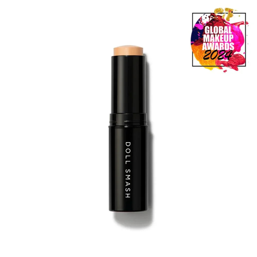 Doll Smash makeup stick with Global Makeup Awards 2024 badge, British beauty product
