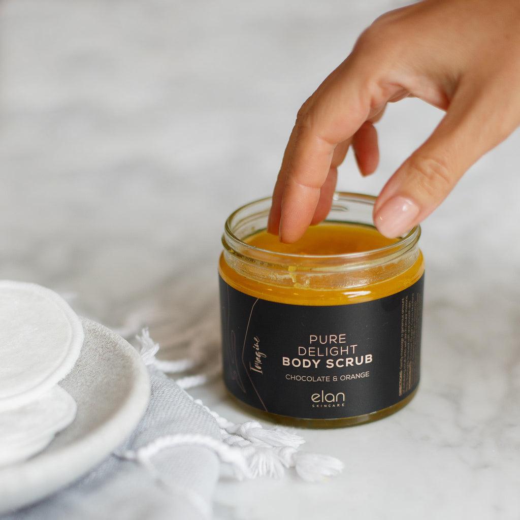 Imagine Pure Delight Body Scrub Chocolate & Orange, BATH & BODY, Exfoliate - A Beautiful Life #britishbeautyhero