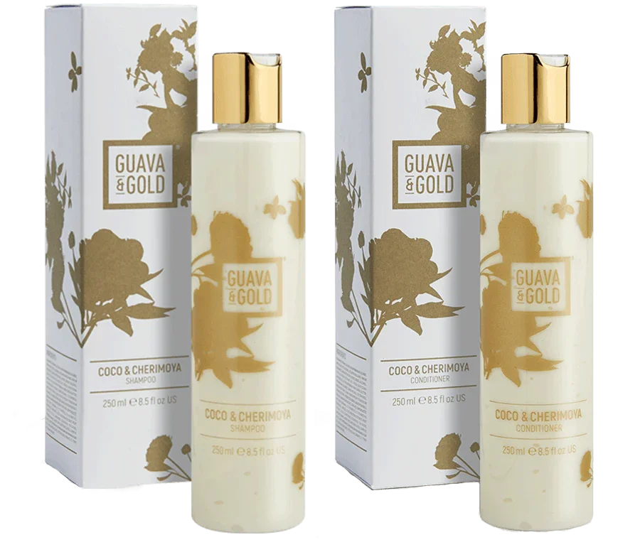 COCO & CHERIMOYA Shampoo & Conditioner Duo, Condition, Fragrance Gifts, GIFT SETS, gifts, HAIR CARE, Shampoo - A Beautiful Life #britishbeautyhero
