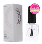 Mii 'Shine + Shield' label and packaging on a white background, featuring Beauty Bible Awards 2023 badge.