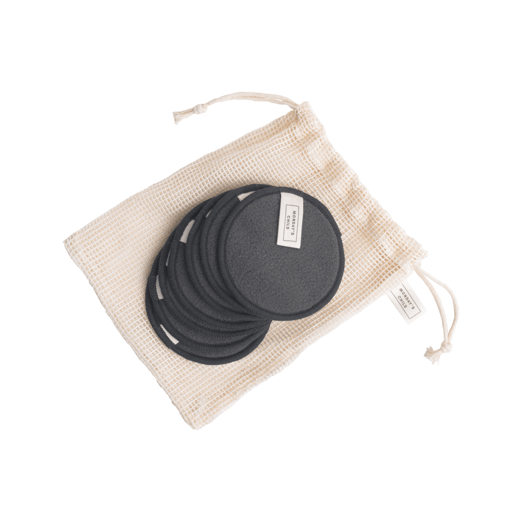 CHARCOAL REUSABLE CLEANSING PADS, bamboo, Cleanse & Tone, cleansing, cruelty-free, eco-friendly, environmentally-friendly, natural, reusable, SKINCARE, vegan - A Beautiful Life #britishbeautyhero