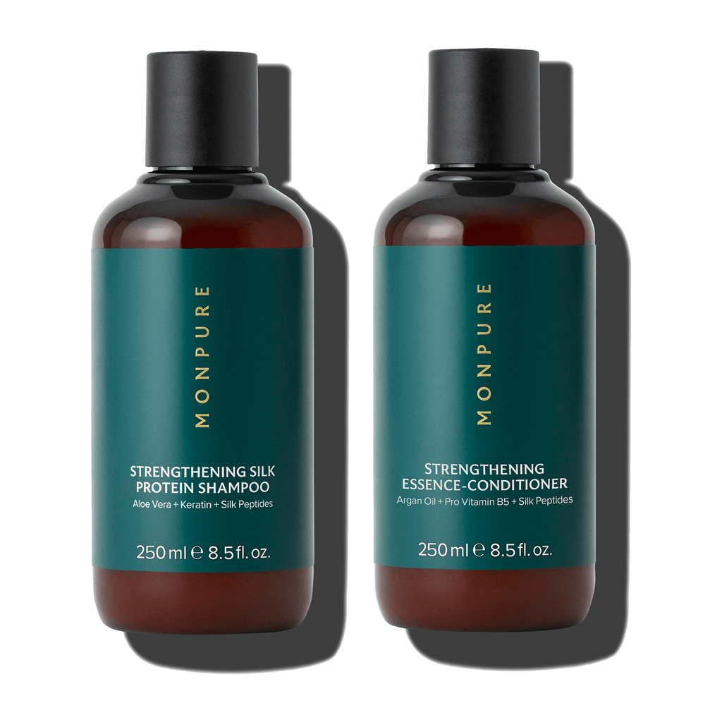 Shampoo + Conditioner Duo, Condition, Conditioner, GIFT SETS, gifts, Hair, HAIR CARE, ingredient_aloevera, ingredient_arganoil, ingredient_coconutoil, ingredient_keratin, ingredient_provitaminb5, ingredient_silkpeptides, MALE GROOMING, Men, Mens, Shampoo, Treatment - A Beautiful Life #britishbeautyhero